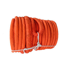 Red UHMWPE Fiber Rope Polyester Cover 48mm X 150m Anti Seawater Lower Creep